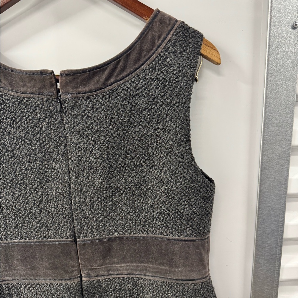 Tory Burch Wool Blend Sleveless Dress Brown Womens Size 12 Utility Lagenlook - Picture 6 of 12